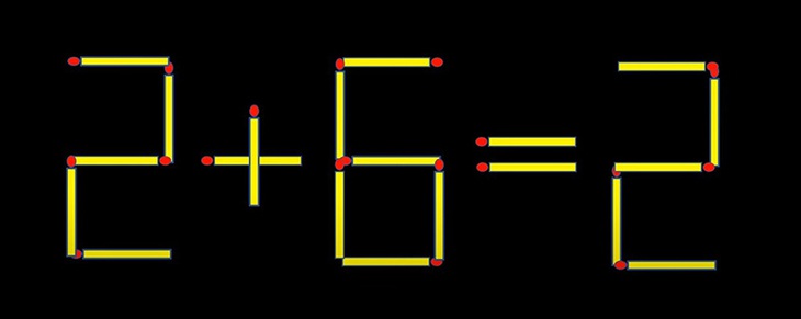 Thử tài IQ: Di chuyển một que diêm để 6+8=3 thành phép tính đúng- Ảnh 5. Thử tài IQ: Di chuyển một que diêm để 6+8=3 thành phép tính đúng- Ảnh 5.