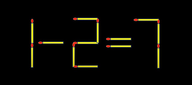 Thử tài IQ: Di chuyển một que diêm để 1-2=7 thành phép tính đúng- Ảnh 1. Thử tài IQ: Di chuyển một que diêm để 1-2=7 thành phép tính đúng- Ảnh 1.