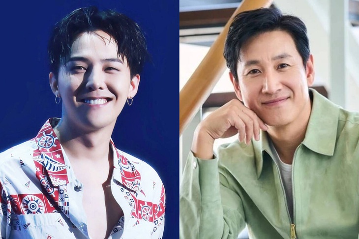 G-Dragon (trái) và Lee Sun Kyun - Ảnh: Soompi