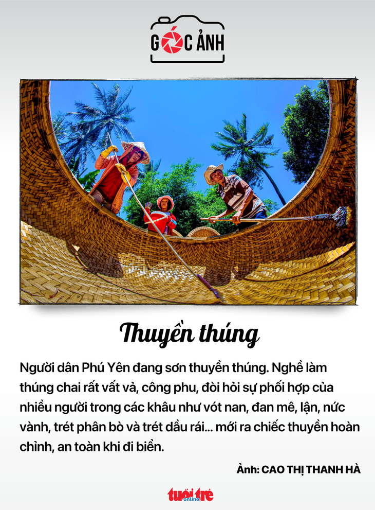 Thuyền thúng - Ảnh: CAO THỊ THANH HÀ