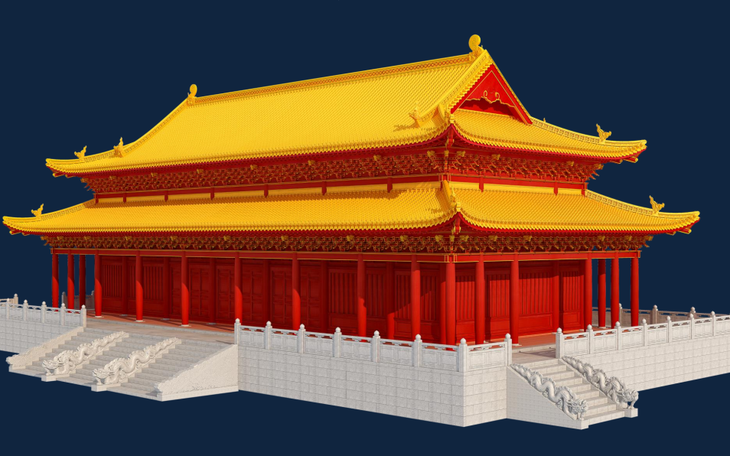Điện Kính Thiên là biểu tượng quyền lực tối cao của Triều đình Đại Việt   - Ảnh 6.