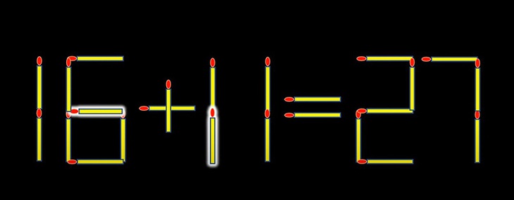 Thử tài IQ: Di chuyển một que diêm để 1+2+3+8=21 thành phép tính đúng- Ảnh 4.