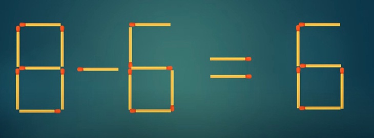 Thử tài IQ: Di chuyển một que diêm để 15-8=6+3 thành phép tính đúng - Ảnh 4. Thử tài IQ: Di chuyển một que diêm để 15-8=6+3 thành phép tính đúng - Ảnh 4.