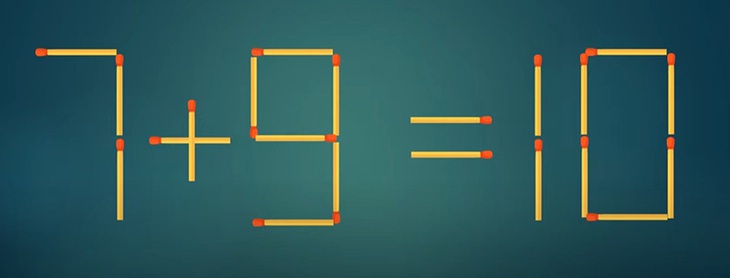 Thử tài IQ: Di chuyển một que diêm để 1-2=5-4 thành phép tính đúng - Ảnh 7. Thử tài IQ: Di chuyển một que diêm để 1-2=5-4 thành phép tính đúng - Ảnh 7.