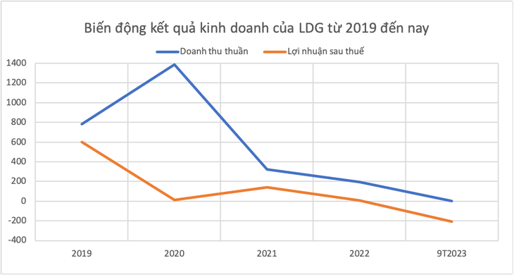 Nguồn: Báo cáo tài chính hợp nhất LDG