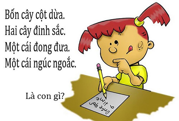 Câu đố hack não: Cái gì có con không cha, có lưỡi không miệng? - Ảnh 4.