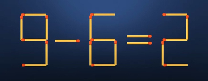 Thử tài IQ: Di chuyển một que diêm để 13-8=6+5 thành phép tính đúng - Ảnh 7. Thử tài IQ: Di chuyển một que diêm để 13-8=6+5 thành phép tính đúng - Ảnh 7.