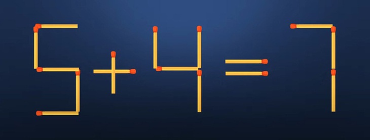 Thử tài IQ: Di chuyển một que diêm để 9+6=5+3 thành phép tính đúng - Ảnh 4. Thử tài IQ: Di chuyển một que diêm để 9+6=5+3 thành phép tính đúng - Ảnh 4.