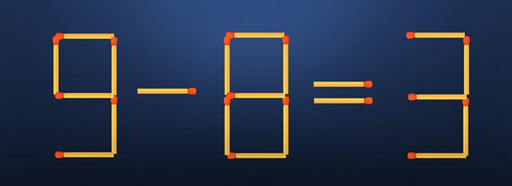 Thử tài IQ: Di chuyển một que diêm để 9+6=5+3 thành phép tính đúng - Ảnh 7. Thử tài IQ: Di chuyển một que diêm để 9+6=5+3 thành phép tính đúng - Ảnh 7.