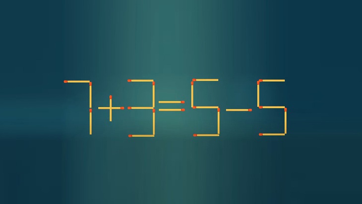 Thử tài IQ: Di chuyển một que diêm để 1-2=5-4 thành phép tính đúng - Ảnh 1. Thử tài IQ: Di chuyển một que diêm để 1-2=5-4 thành phép tính đúng - Ảnh 1.