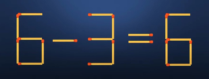 Thử tài IQ: Di chuyển một que diêm để 1-2=5-4 thành phép tính đúng - Ảnh 4. Thử tài IQ: Di chuyển một que diêm để 1-2=5-4 thành phép tính đúng - Ảnh 4.