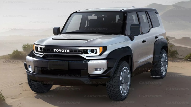 Dự đoán thiết kế hoàn chỉnh của Toyota Land Cruiser FJ - Ảnh: Carscoops