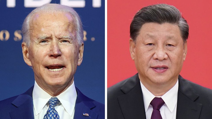 Tổng thống Mỹ Joe Biden (trái) và Chủ tịch Trung Quốc Tập Cận Bình - Ảnh: REUTERS/EPA