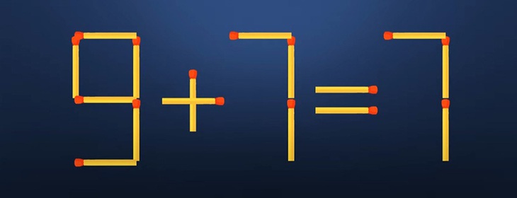 Thử tài IQ: Di chuyển một que diêm để 4+7=3 thành phép tính đúng - Ảnh 4. Thử tài IQ: Di chuyển một que diêm để 4+7=3 thành phép tính đúng - Ảnh 4.