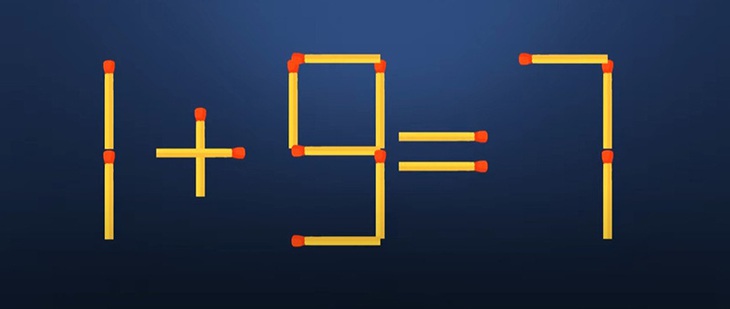 Thử tài IQ: Di chuyển một que diêm để 3+9=2 thành phép tính đúng - Ảnh 7. Thử tài IQ: Di chuyển một que diêm để 3+9=2 thành phép tính đúng - Ảnh 7.