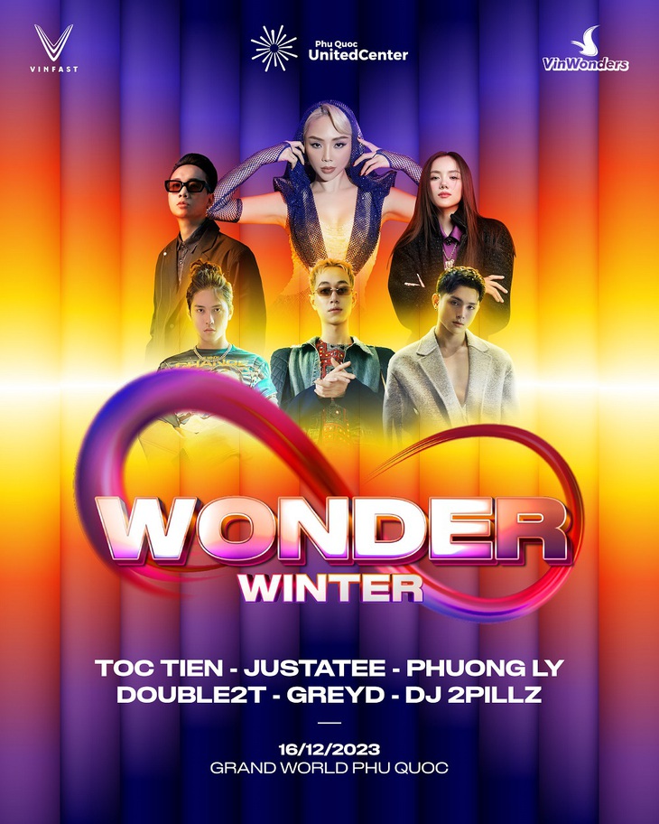 Dàn ca sĩ tham gia tại sự kiện 8Wonder Winter Festival 2023 - Ảnh: Đ.H.