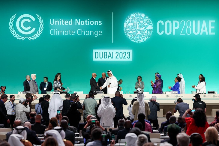 Hội nghị COP28 đang diễn ra tại Dubai với sự tham dự của gần 200 nước trên thế giới - Ảnh: COP28