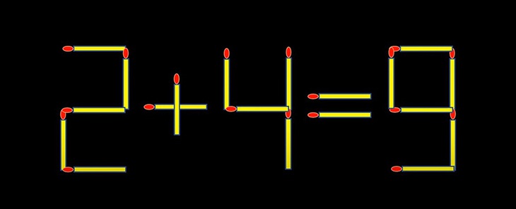 Thử tài IQ: Di chuyển một que diêm để 9+9=4 thành phép tính đúng- Ảnh 3.