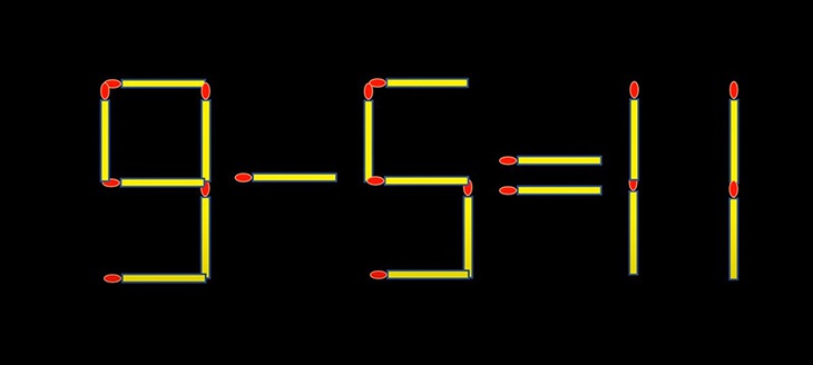 Thử tài IQ: Di chuyển một que diêm để 4-7=9 thành phép tính đúng- Ảnh 3.
