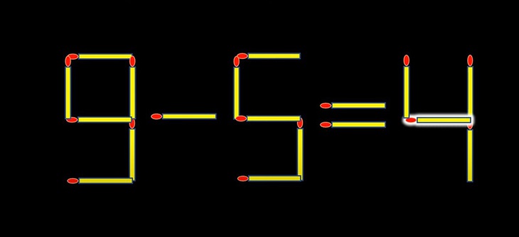 Thử tài IQ: Di chuyển một que diêm để 4-7=9 thành phép tính đúng- Ảnh 4.