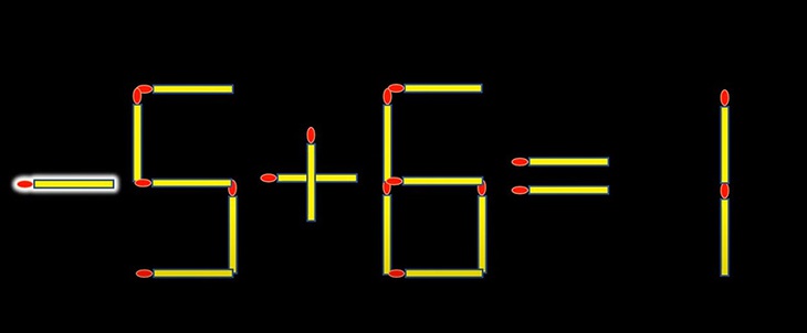 Thử tài IQ: Di chuyển một que diêm để 5+6=7 thành phép tính đúng- Ảnh 2.