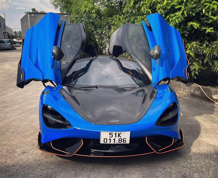 Chiếc McLaren 765LT gây sốt khi là chiếc thứ hai về Việt Nam nhưng ra biển đầu tiên vào năm 2021 - Ảnh: T.L