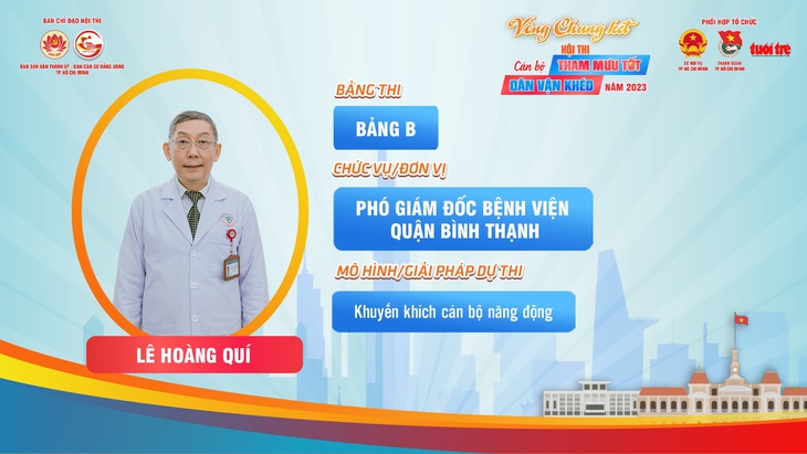 Thí sinh Lê Hoàng Quí (bảng B)