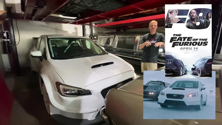 Subaru WRX STI 2015 màu trắng trong Fate of the Furious, được điều khiển bởi nam diễn viên Scott Eastwood, người đóng vai Little Who. Chiếc xe này được sử dụng trong cảnh đáng nhớ, khi cả đội lái xe trên băng tuyết và cố gắng thoát khỏi tàu ngầm Subaru WRX STI 2015 màu trắng trong Fate of the Furious. Người cầm lái là nam diễn viên Scott Eastwood, người đóng vai Little Who. Chiếc xe này được sử dụng trong cảnh đáng nhớ, khi cả đội lái xe trên băng tuyết và cố gắng thoát khỏi tàu ngầm