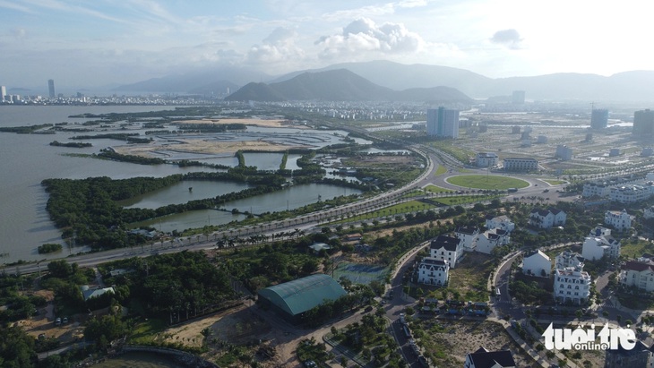 Trong tương lai, TP Quy Nhơn mở rộng về phía đông bắc, lấy đầm Thị Nại là trung tâm - Ảnh: LÂM THIÊN