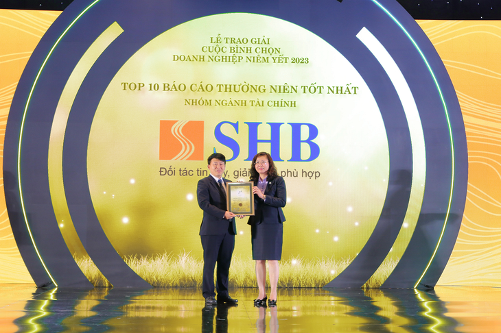 SHB lọt TOP 10 doanh nghiệp có báo cáo thường niên tốt nhất - Ảnh: SHB