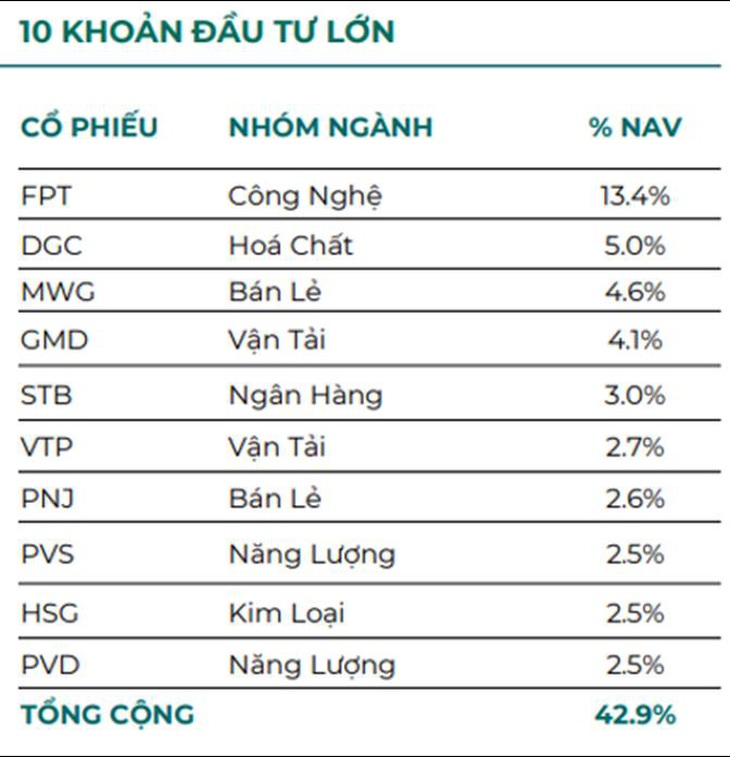 Một quỹ thuộc Dragon Capital công bố hiệu suất cao gấp đôi VN-Index- Ảnh 4.