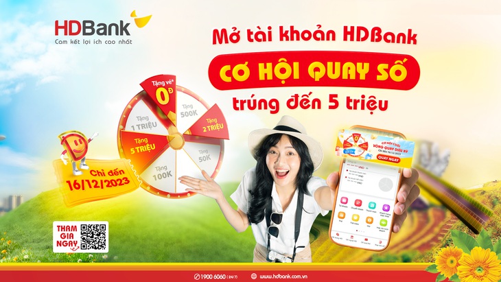 Cơ hội cuối để dễ dàng nhận về các giải thưởng hoàn tiền may mắn của HDBank - Ảnh: HDB