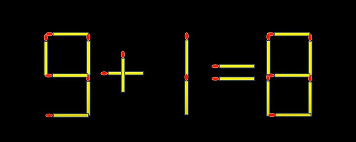 Thử tài IQ: Di chuyển một que diêm để 8+2=9 thành phép tính đúng- Ảnh 5.