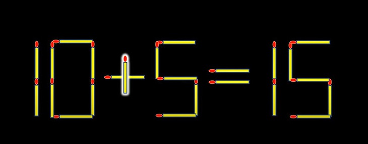 Thử tài IQ: Di chuyển một que diêm để 10-5=19 thành phép tính đúng- Ảnh 2.