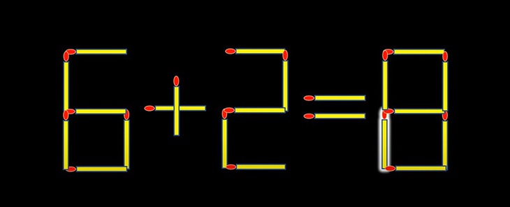 Thử tài IQ: Di chuyển một que diêm để 8+2=9 thành phép tính đúng- Ảnh 2.