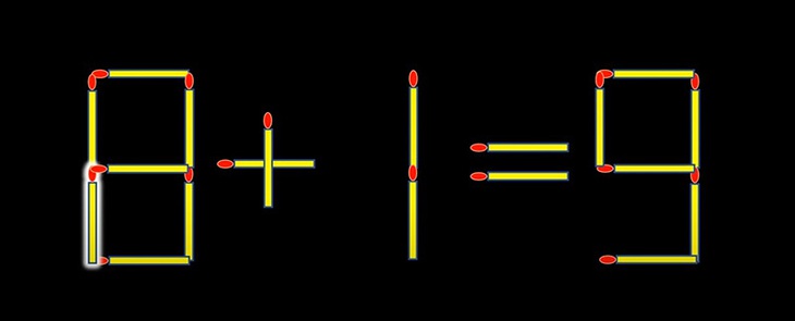 Thử tài IQ: Di chuyển một que diêm để 8+2=9 thành phép tính đúng- Ảnh 6.