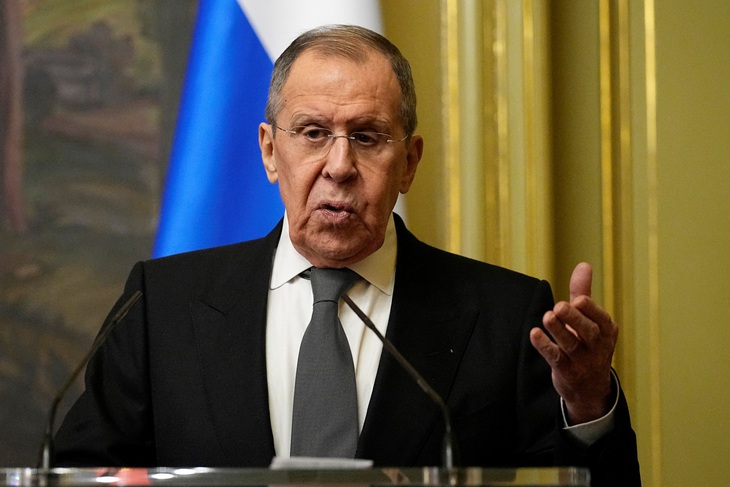 Ngoại trưởng Nga Sergei Lavrov - Ảnh: REUTERS