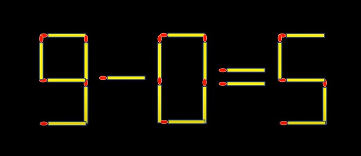 Thử tài IQ: Di chuyển hai que diêm để 5+0=1 thành phép tính đúng- Ảnh 5.