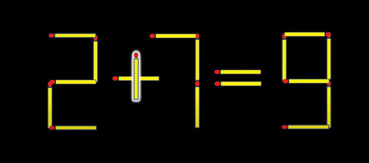 Thử tài IQ: Di chuyển hai que diêm để 7-4=6 thành phép tính đúng- Ảnh 6.