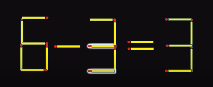Thử tài IQ: Di chuyển hai que diêm để 8+7=3 thành phép tính đúng- Ảnh 2.