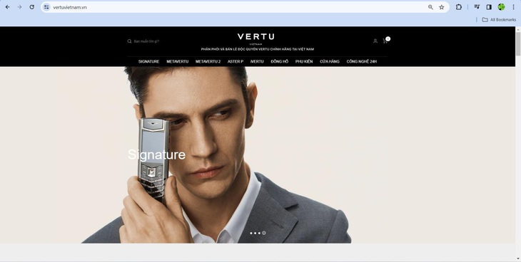 Cảnh giác website mạo danh Vertu Việt Nam- Ảnh 1.