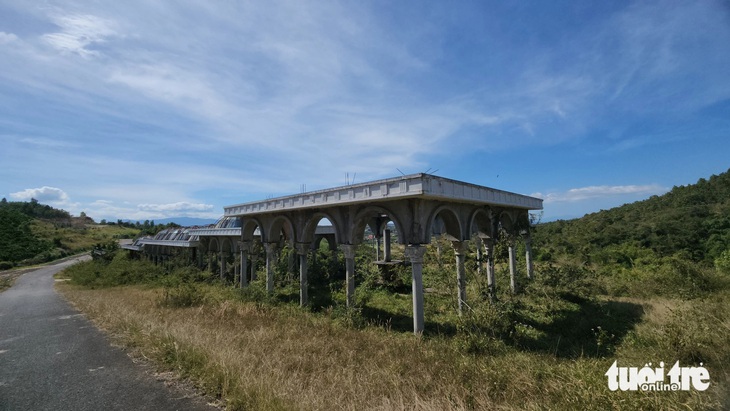 Cảnh hoang tàn bên trong dự án Sài Gòn Đại Ninh - Ảnh: M.V.