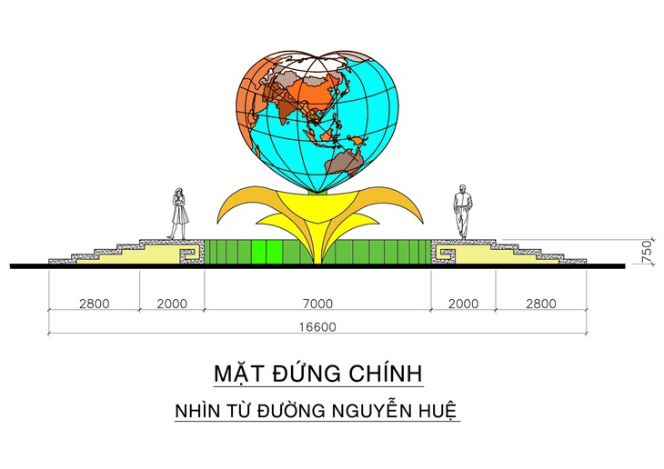 Trái tim là biểu tượng hữu nghị TP.HCM- Ảnh 2.