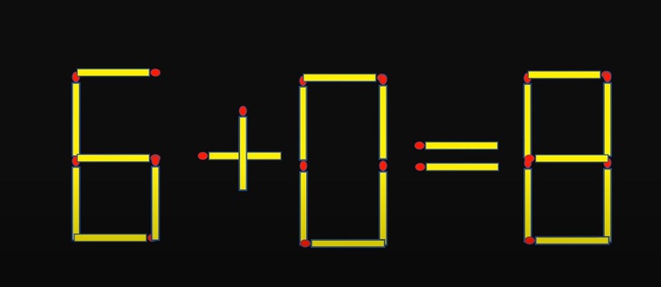 Thử tài IQ: Di chuyển một que diêm để 3-3=8+0 thành phép tính đúng- Ảnh 3.