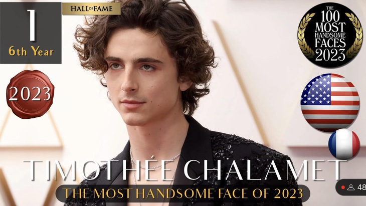 Timothée Chalamet là gương mặt đẹp nhất 2023 do TC Candler bình chọn - Ảnh: TC Candler