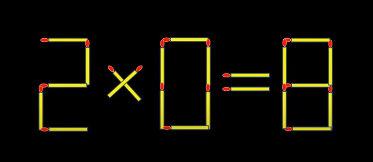 Thử tài IQ: Di chuyển một que diêm để 3-3=8+0 thành phép tính đúng- Ảnh 5.