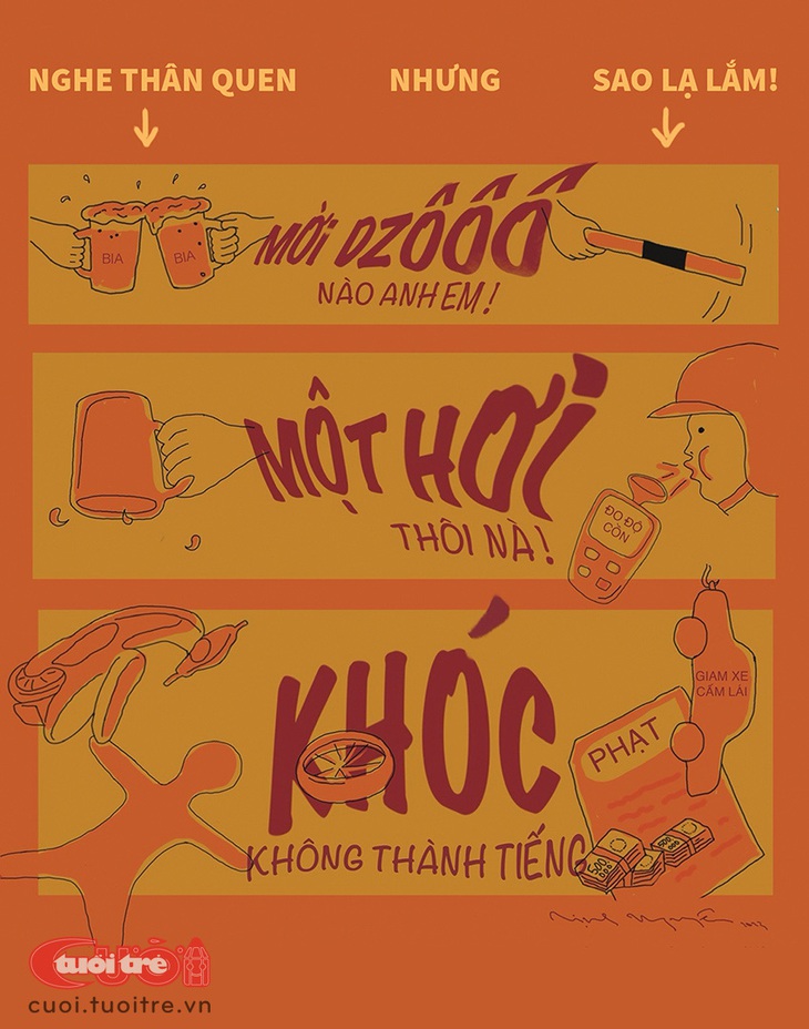 Nghe thân quen mà sao&nbsp;nó lạ lắm - Tranh: Trần Văn Tuyên 