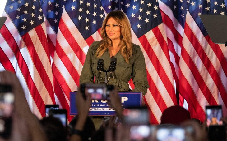 Cựu đệ nhất phu nhân Mỹ Melania Trump, vợ của ông Donald Trump - Ảnh: AFP