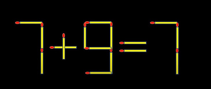 Thử tài IQ: Di chuyển một que diêm để 5+7-1=9 thành phép tính đúng- Ảnh 3.