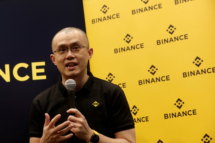 Zhao, CEO sàn Binance. Ảnh: Reuters